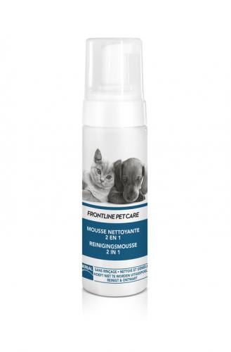 Mousse nettoyante 2 en 1 pour chien et chat