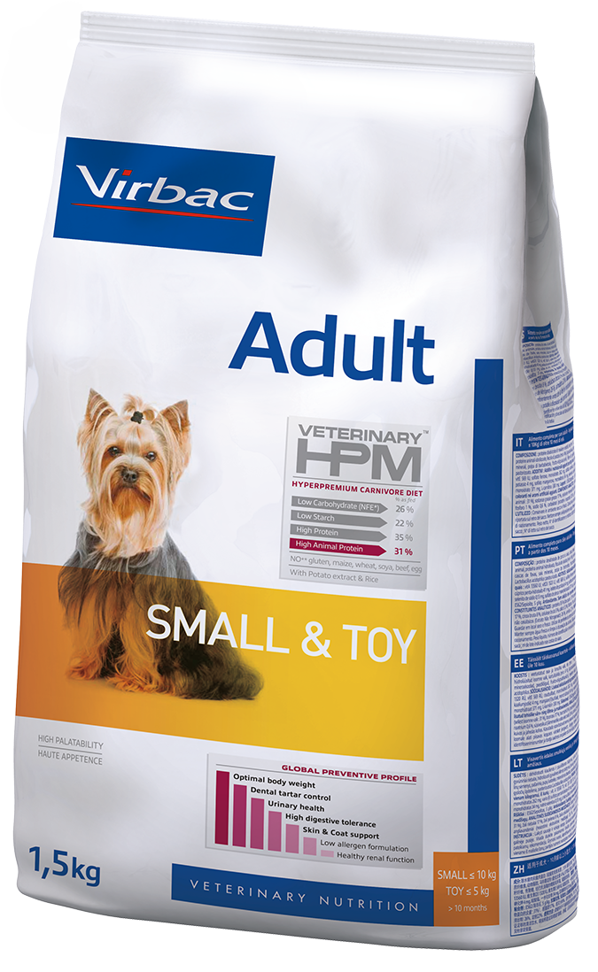 Croquettes VETERINARY HPM Adult Small & Toy