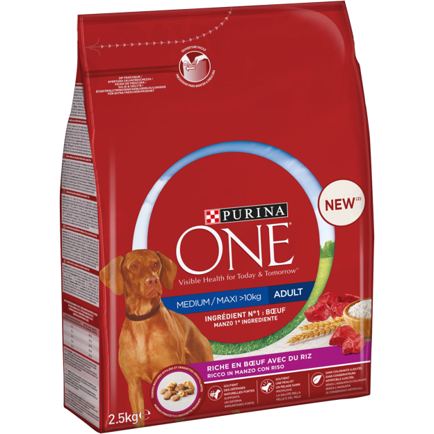 Croquette chien One Medium Maxi Adult Boeuf de Purina One avis, test, prix Conso Animo