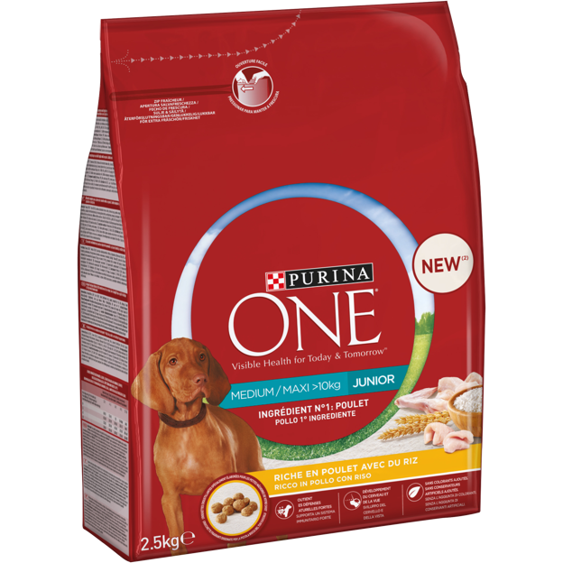 Croquette chien One Medium Maxi Junior de Purina One