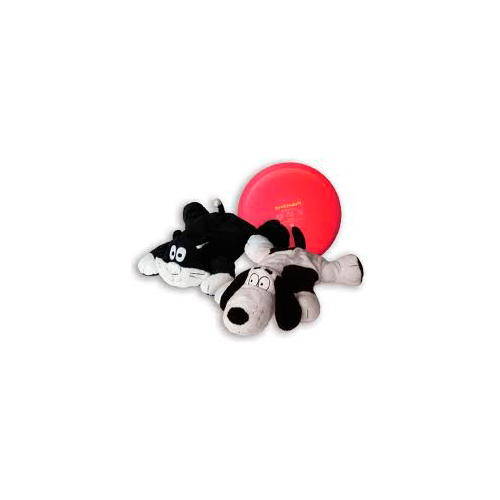 Pack coussin chauffant sans fil et housse en peluche
