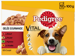 Sachets Fraîcheur en gelée pour chien Pedigree