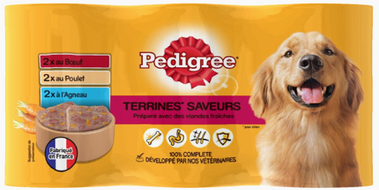 TERRINES SAVEURS pour chien de Pedigree