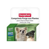 Comprimés purge aux plantes Beaphar petits chiens et chiots