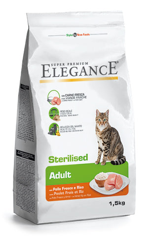 Croquettes chat stérilisé adult poulet riz