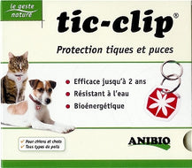 Médaille Tic-clip protection tiques et puce par Anibio