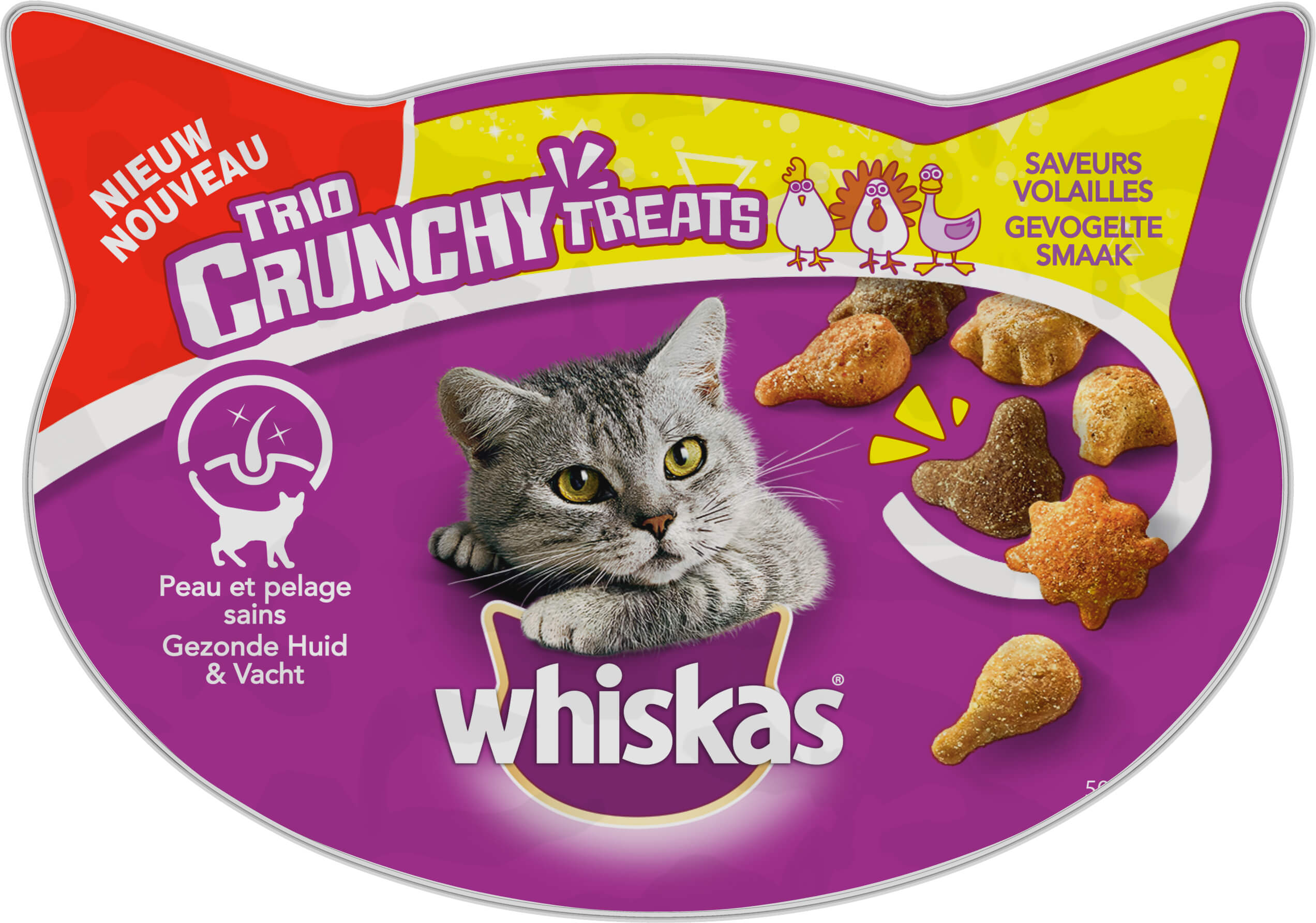 Friandises pour chat Whiskas® Trio Crunchy Treats