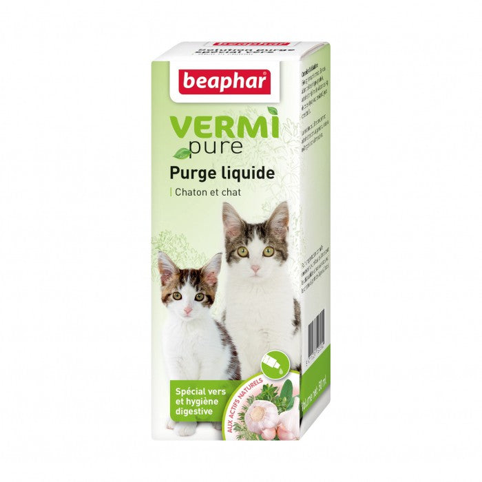 Vermipure purge liquide pour chat de Beaphar