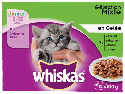 Whiskas® Sélection Mixte en Gelée Junior